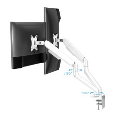 TooQ DB4132TNR-W Supporti a parete per TV 81,3 cm (32") Scrivania Bianco