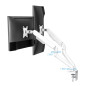 Soporte de mesa tv tooq 17 - 32 pulgadas 2 pantallas blanco