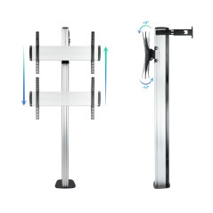 TooQ FS2270M-B Supporto per display espositivi 177,8 cm (70") Argento