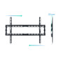 Soporte pared tv television monitor tooq lp1080f - b 37 pulgadas - 80 pulgadas carga maxima 45kg