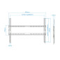 Soporte pared tv television monitor tooq lp1080f - b 37 pulgadas - 80 pulgadas carga maxima 45kg
