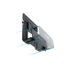 TooQ TQMPM4776 supporto per CPU Supporto CPU a parete Nero
