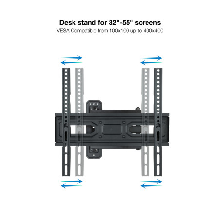 Soporte de pared tooq para pantallas 32 pulgadas -  55 pulgadas