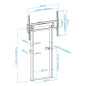 Soporte suelo tooq fijo electrico titan 55 - 100 pulgadas