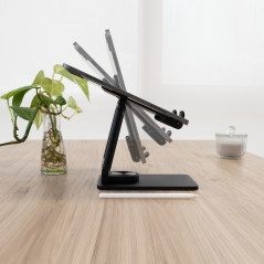Soporte tooq plegable para tablet hasta 12.9 pulgadas negro