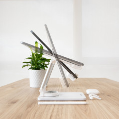 Soporte tooq plegable para tablet hasta 12.9 pulgadas blanco