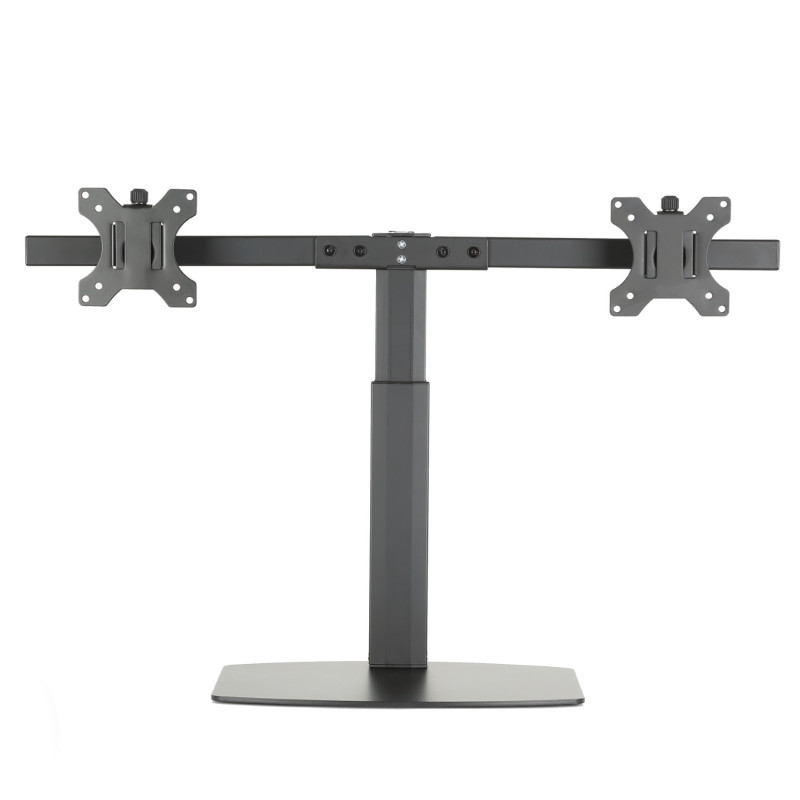 Soporte de mesa ewent ew1538 con resorte de gas para 2 monitores de hasta 27 pulgadas