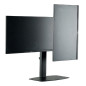 Soporte de mesa ewent ew1538 con resorte de gas para 2 monitores de hasta 27 pulgadas