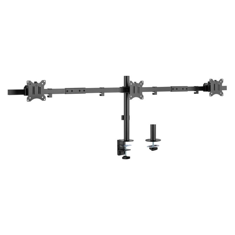 Soporte mesa equip vesa hasta 32 pulgadas 100x100 max 7kg triple pantalla