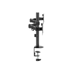 Equip Staffa di montaggio da tavolo articolata per doppio monitor da 17“-32”, nero