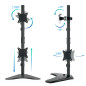 Soporte monitor de mesa vertical tooq db1703tnv - b 2 pantallas 17 pulgadas - 32 pulgadas carga maxima 9kg