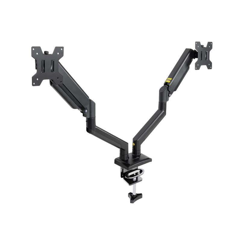 Soporte mesa tooq hasta 34 pulgadas vesa 100 x 100 max 10kg brazo doble