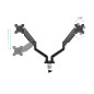 Soporte mesa tooq hasta 34 pulgadas vesa 100 x 100 max 10kg brazo doble