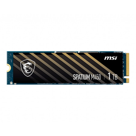 Disco duro interno solido ssd msi spatium m450 1tb m.2 nvme pcie4