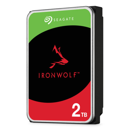 Disco duro interno hdd seagate ironwolf nas st2000vn003 2tb 3.5 pulgadas 5400rpm -  256mb -  sata 6gb - s