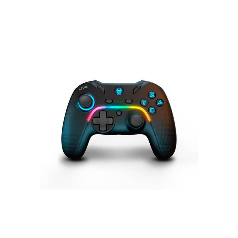 Mando gamepad krom gamming kayros argb - pc - switch - android - ios