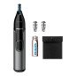 Cortapelos philips + naricero nt3650 - 16 negro 2peines -  cuchilla lavable -  ducha -  recortador -  pila aa