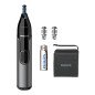 Cortapelos philips + naricero nt3650 - 16 negro 2peines -  cuchilla lavable -  ducha -  recortador -  pila aa
