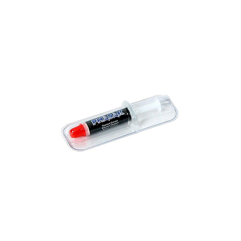 Pasta termica phasak syringe grey - silver  0.5 grams gaming
