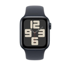 APPLE WATCH SE 40MM GPS MIGNIGHT ALUMINIUM CASE WITH SPORT BAND S/M MXE73QL/A
