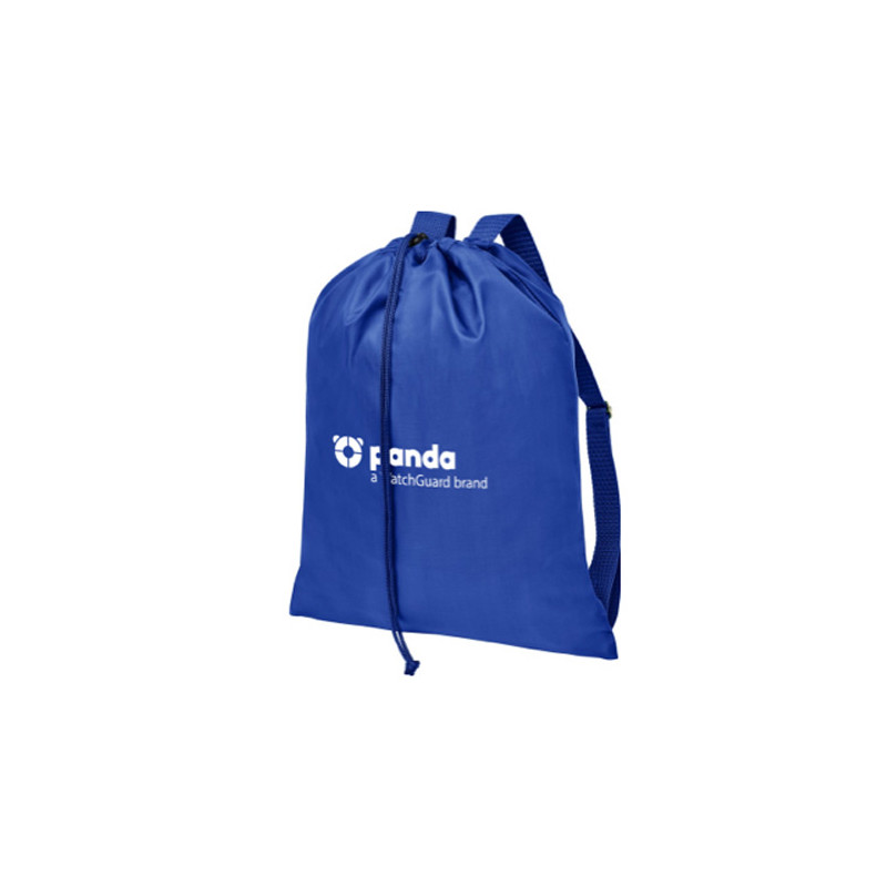Mochila panda azul cuerdas