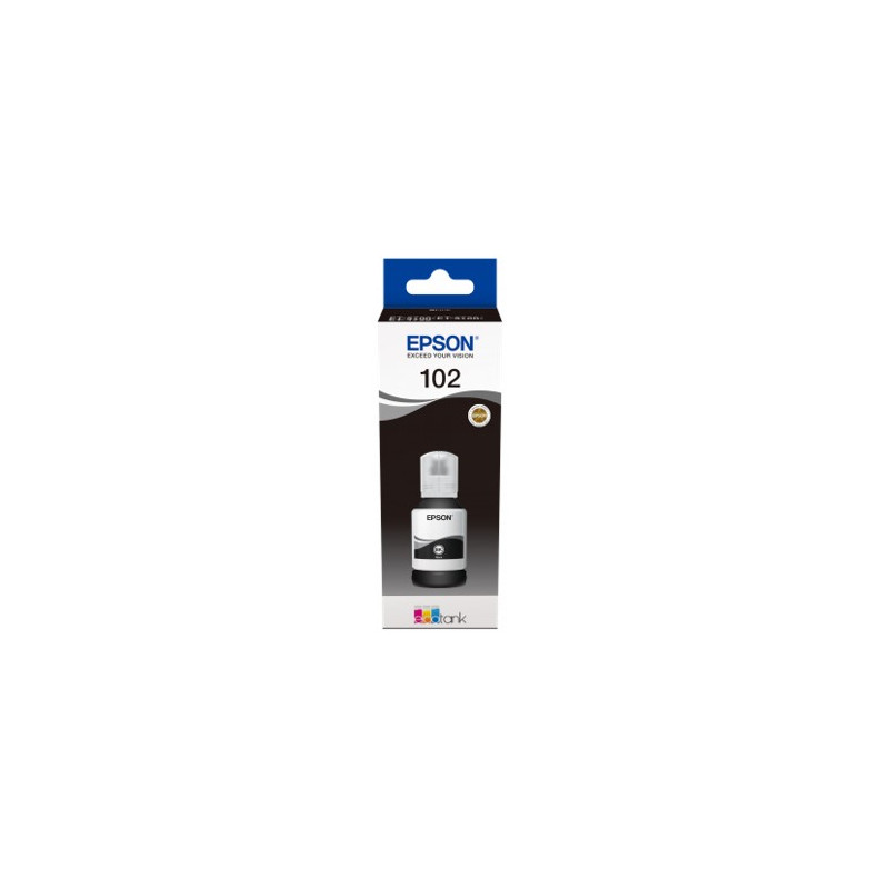 Cartucho tinta epson 102 c13t03r140 ecotank negro ink et - 2700 - et - 2750 - et - 3700 - et - 3750 - et4750
