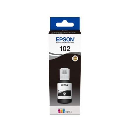Cartucho tinta epson 102 c13t03r140 ecotank negro ink et - 2700 - et - 2750 - et - 3700 - et - 3750 - et4750