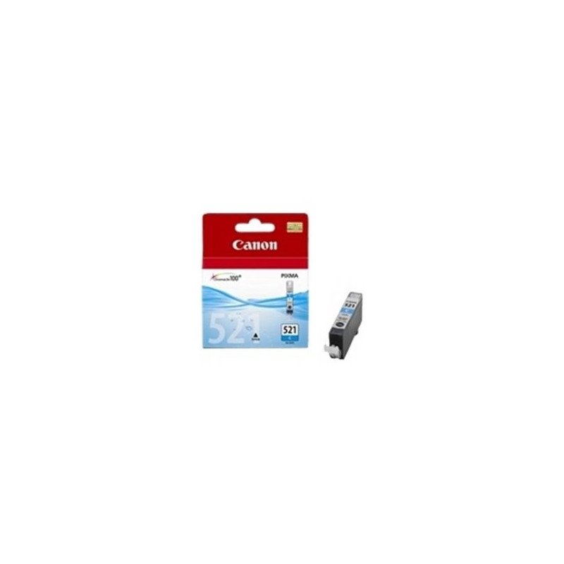 Cartucho tinta canon cli 521c cian pixma 9ml 3600 -  4600 -  4700 -  mp540 -  550 -  560 -  620 -  630 -  640 -  980 mx860 -  87