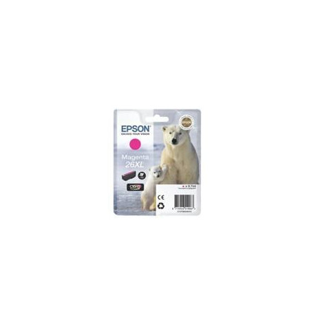 Cartucho tinta epson t263340 magenta xl xp - 600 - 605 - 700 - 800 -  oso polar