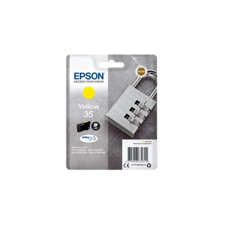 Cartucho tinta epson c13t35844010 amarillo durabrite ultra ink 35 -  650 paginas - candado