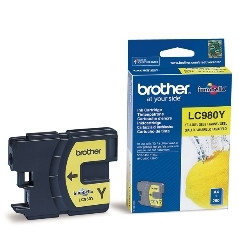 Cartucho tinta brother lc980y amarillo 260 paginas dcp - 195c -  dcp - 375cw -  mfc - 250c -  mfc - 255cw -  mfc - 290c
