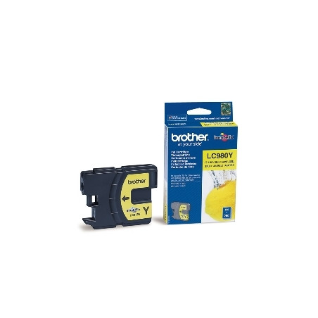 Cartucho tinta brother lc980y amarillo 260 paginas dcp - 195c -  dcp - 375cw -  mfc - 250c -  mfc - 255cw -  mfc - 290c
