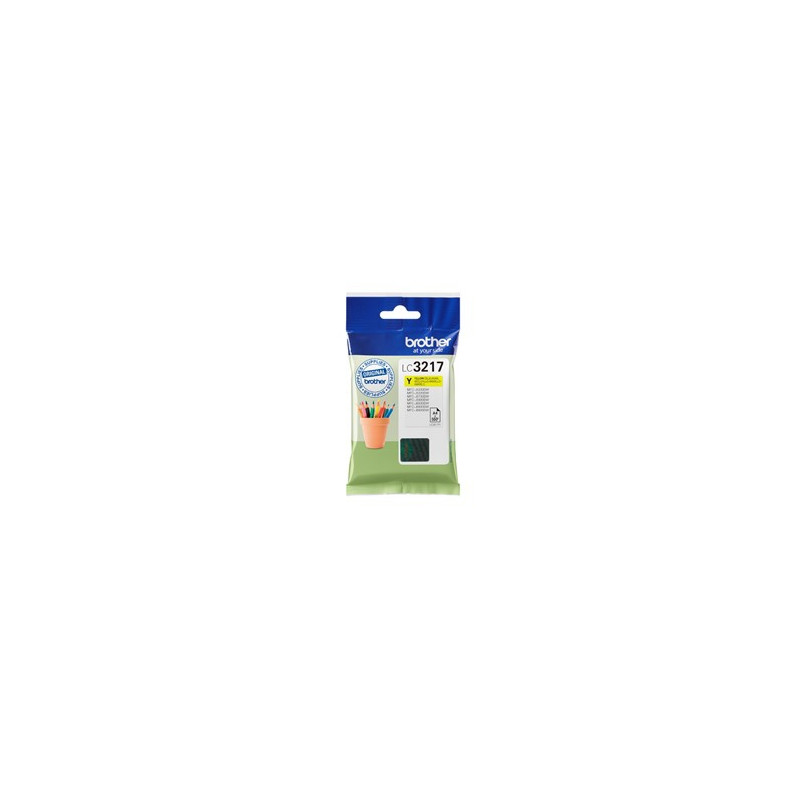 Cartucho tinta brother lc3217y amarillo 550 paginas mfcj5330dw -  mfcj5730dw -  mfcj6530dw -  mfcj6930dw