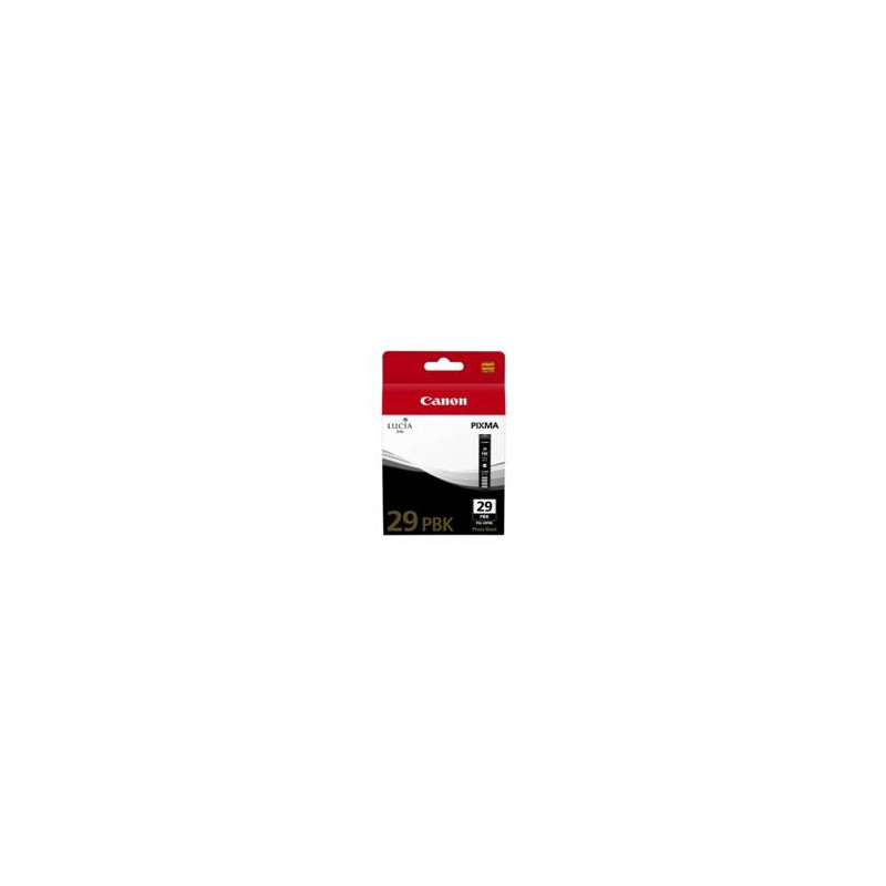 Cartucho tinta canon pgi - 29pbk photo negro pixma pro 1