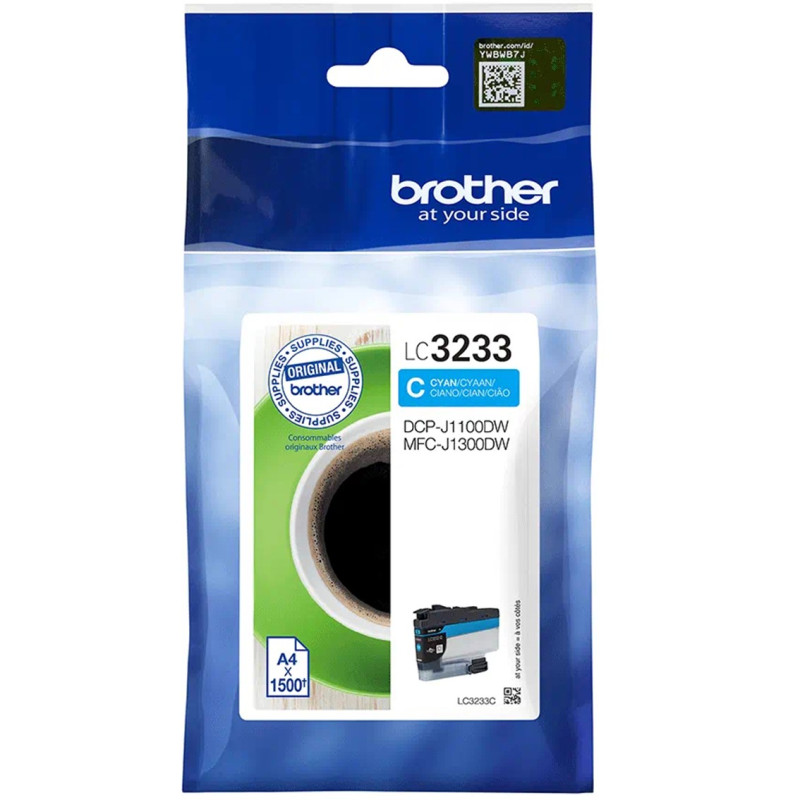 Cartucho tinta brother lc3233c cian 1500 pginas