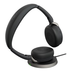Auriculares jabra evolve2 65 flex uc stereo inalambrico negro