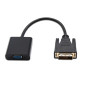 Cable nanocable conversor dvi 24+1 a vga macho - hembra 10cm negro