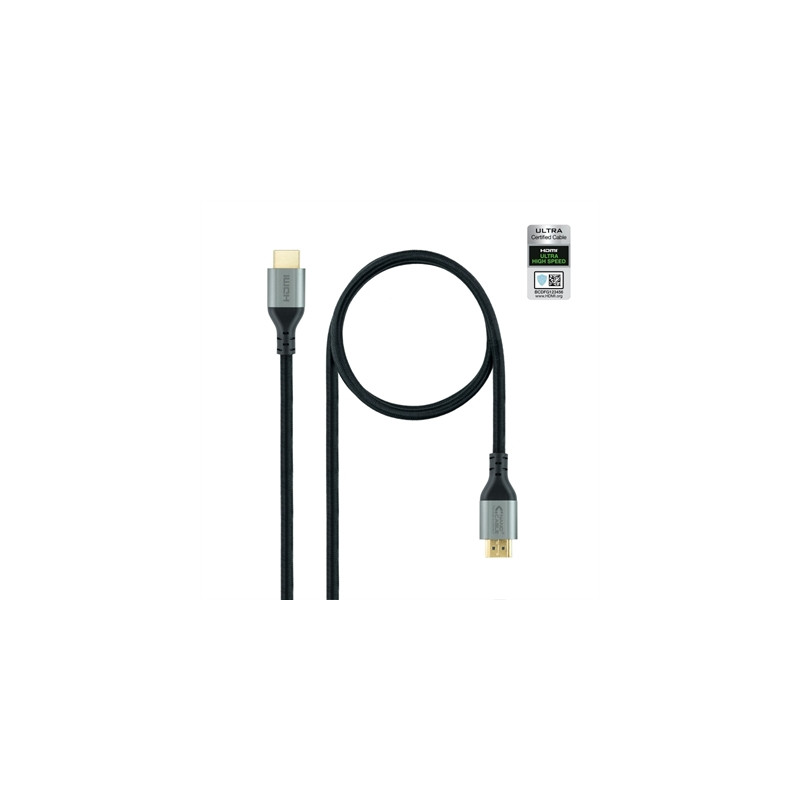 Cable hdmi 2.1 nanocable 1m -  macho - macho -  negro