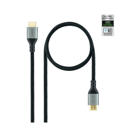Cable hdmi 2.1 nanocable 1m -  macho - macho -  negro