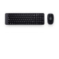 Teclado + mouse logitech mk220 optico wireless inalambrico usb negro