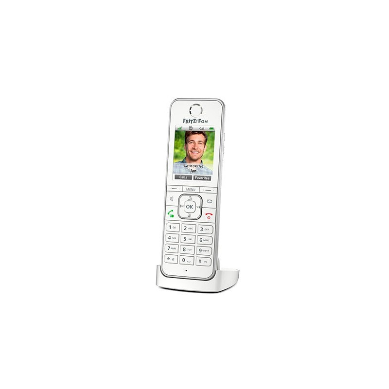 Telefono inalambrico dect digital fritz! c6 blanco -  pantalla color - manos libres