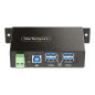 StarTech.com 5G4AINDRM-USB-A-HUB interface hub USB 3.2 Gen 1 (3.1 Gen 1) Type-B 5000 Mbit/s Black