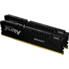 Memoria ram ddr5 16gb 2 x 8gb kingston - 5600 mhz - pc5 - 44800 - fury beast - cl36 - 1.25v - am5