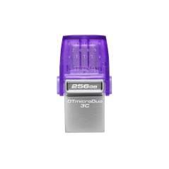 Kingston Technology DataTraveler microDuo 3C USB flash drive 256 GB USB Type-A   USB Type-C 3.2 Gen 1 (3.1 Gen 1) Stainless