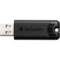 Memoria usb 3.2 verbatim pinstripe 128gb negro