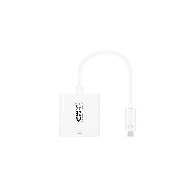 Conversor usb tipo c a hdmi nanocable 4k 15cm -  macho - hembra