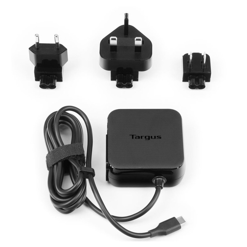 Cargador adaptador universal targus 45w tipo c negro