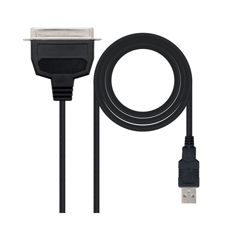 Conversor nanocable usb a paralelo impresora - tipo a - m - cn36(ieee1284) - m - negro - 1.5m