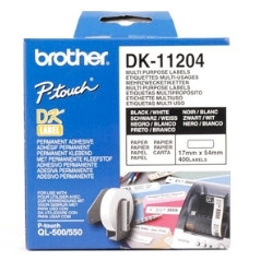 Brother DK-11204 label-making tape Black on white