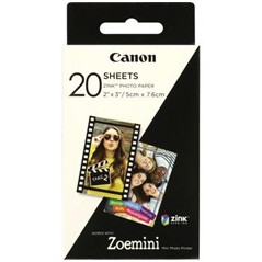 Papel fotografico canon zp - 2030 20 hojas zink para zoemini